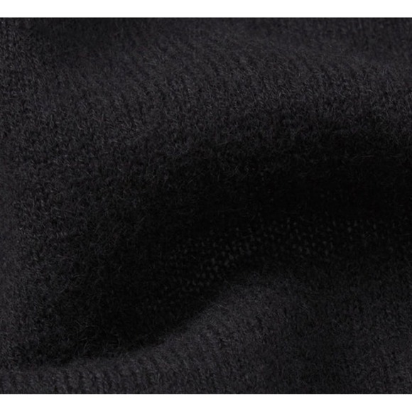 Skims Featherweight Cashmere‎ Cardigan V Neck Onyx Black Size Large NWT - Picture 8 of 9